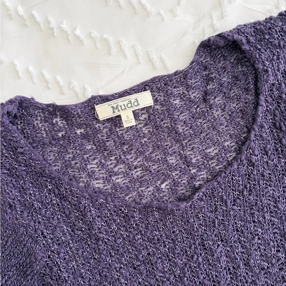 Mudd Purple Knit Sweater~Small - Picture 2 of 4